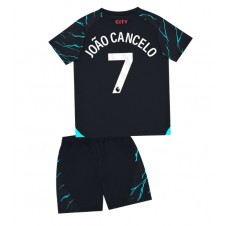 Manchester City Joao Cancelo #7 Tredjedraktsett Barn 2023-24 Kortermet (+ korte bukser)